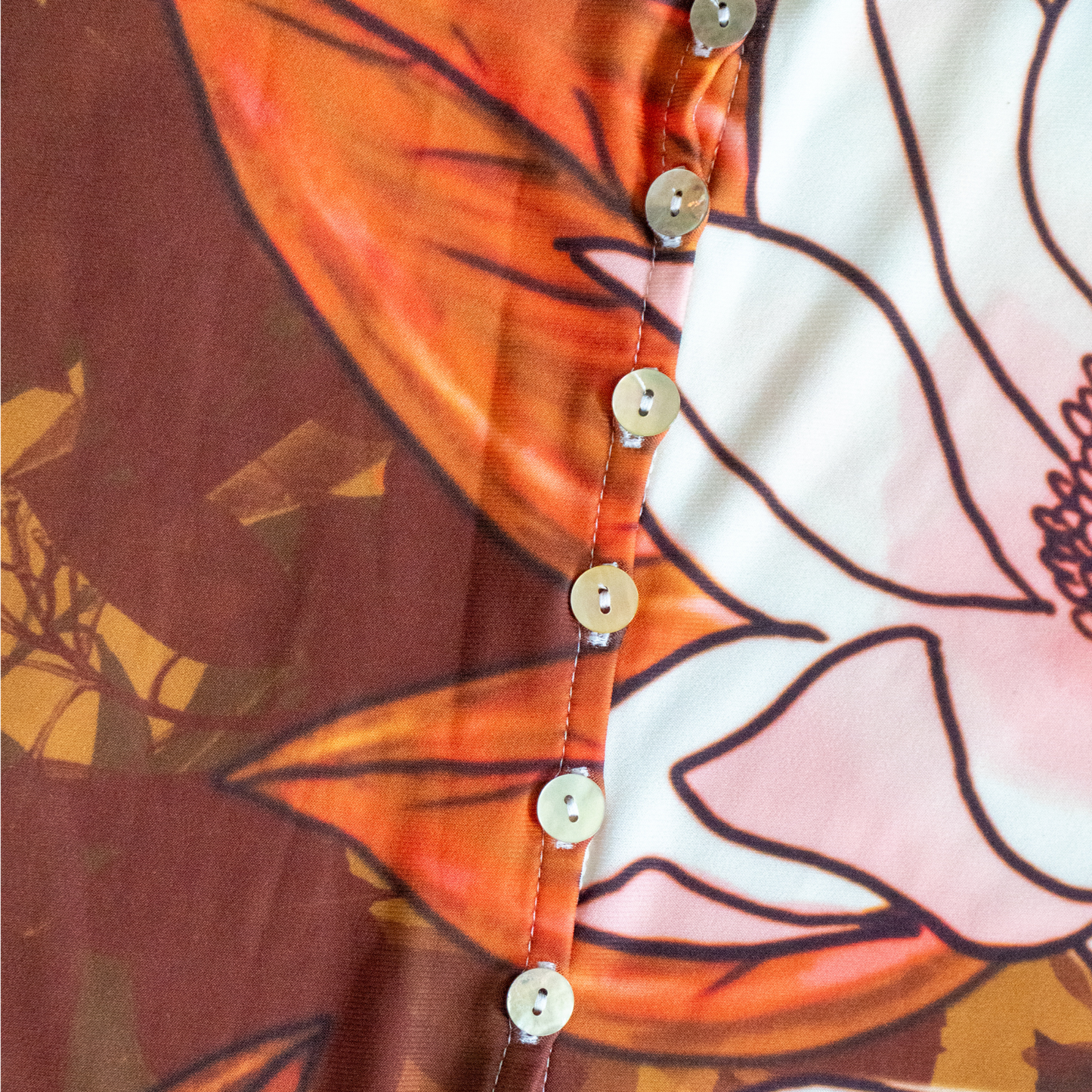LOVE IS ENDANGERED BUTTON UP MAXI