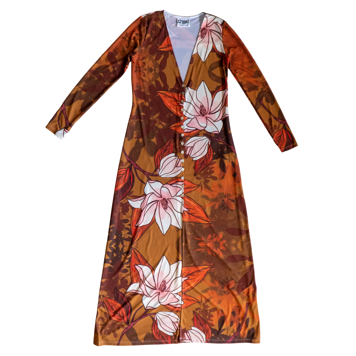 LOVE IS ENDANGERED BUTTON UP MAXI