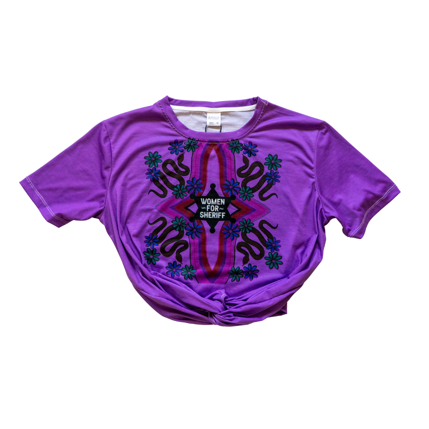 Orchid Snake Knotted Tee