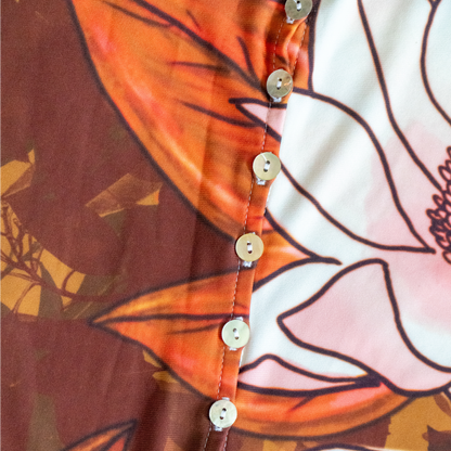 LOVE IS ENDANGERED BUTTON UP MAXI
