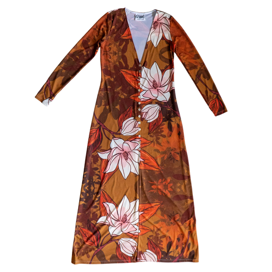 LOVE IS ENDANGERED BUTTON UP MAXI