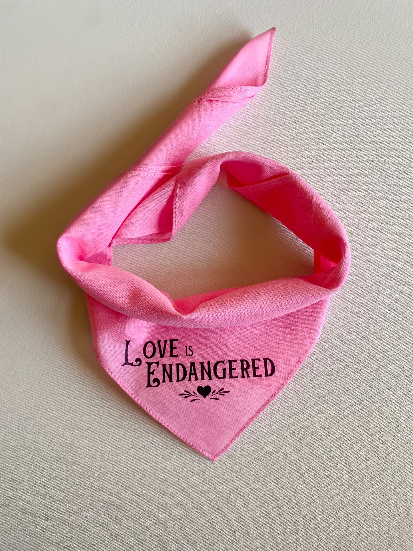 Love is Endangered Bandana