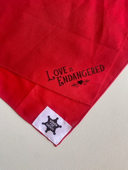 Love is Endangered Bandana