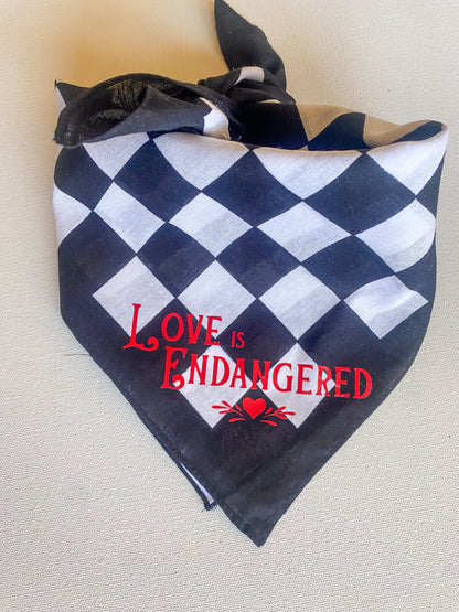 Love is Endangered Bandana