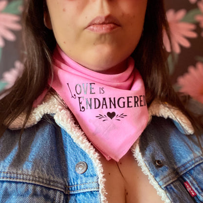 Love is Endangered Bandana