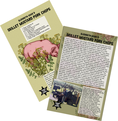 Skillet Mustard Pork Chops Recipe Card