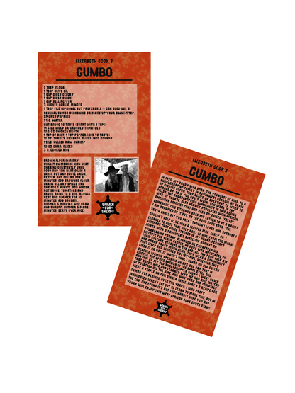 Gumbo Recipe Card